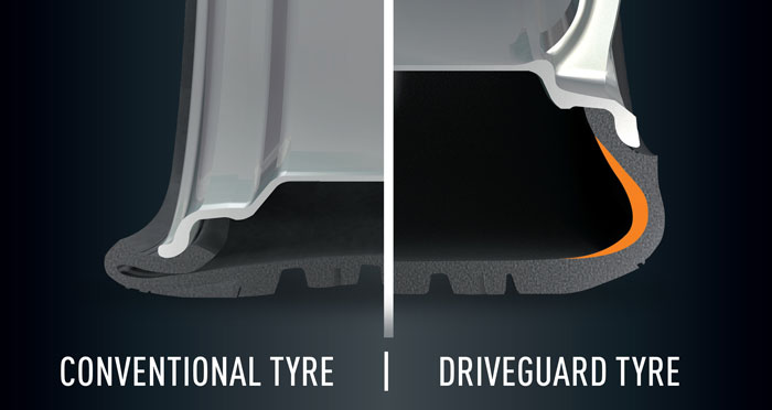 Bridgestone DriveGuard vs. Normalreifen