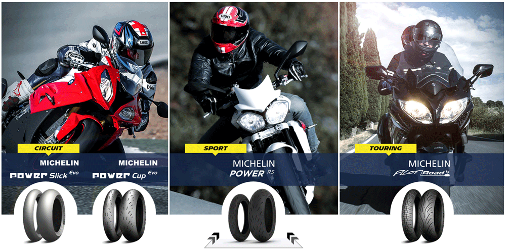 Michelin Motorradreifen-Sortiment